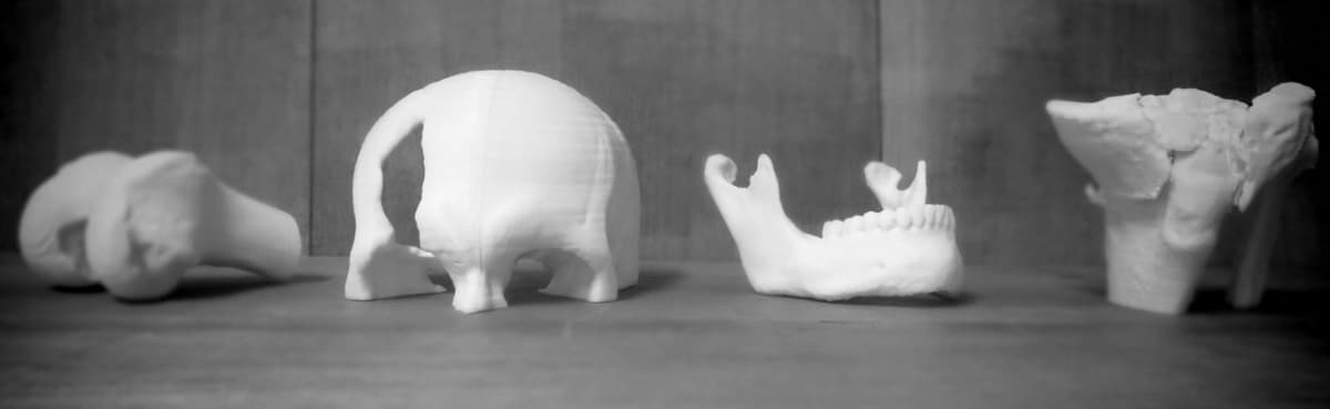 Ejemplo de varios trabajos impresos en 3D